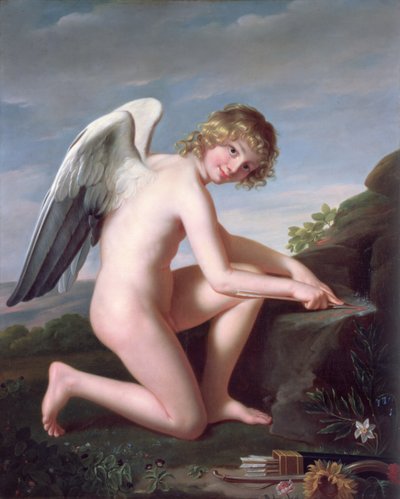 Cupid sharpening his arrows, 1798 by Robert Lefevre